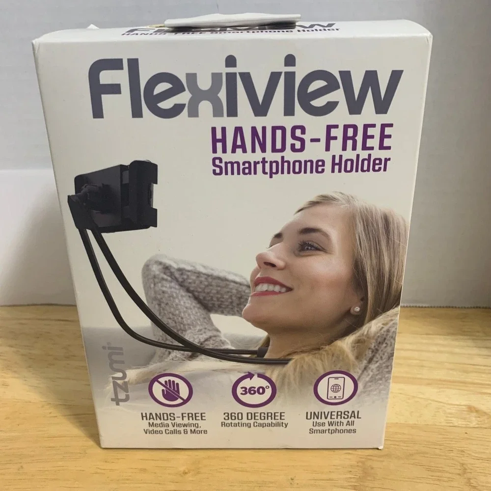 Flexiview Hands-Free Smartphone Holder Universal 360 Degree Rotating Capability‎